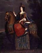 unknow artist Portrait of Queen Marie Casimire in coronation robes on horseback. Sweden oil painting artist